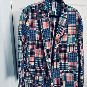 Men patchwork style jacket